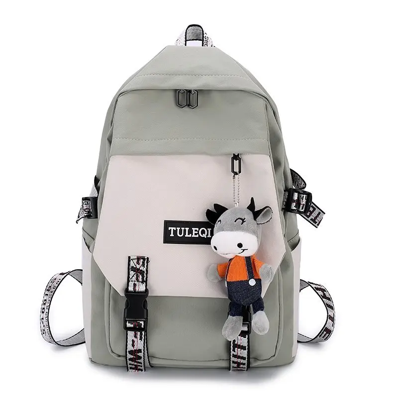 

ESTUAQUEEN Large Capacity Backpacks Waterproof nylon Ring portable backpack School bag for Teenage Girls Mochila Female Daypack