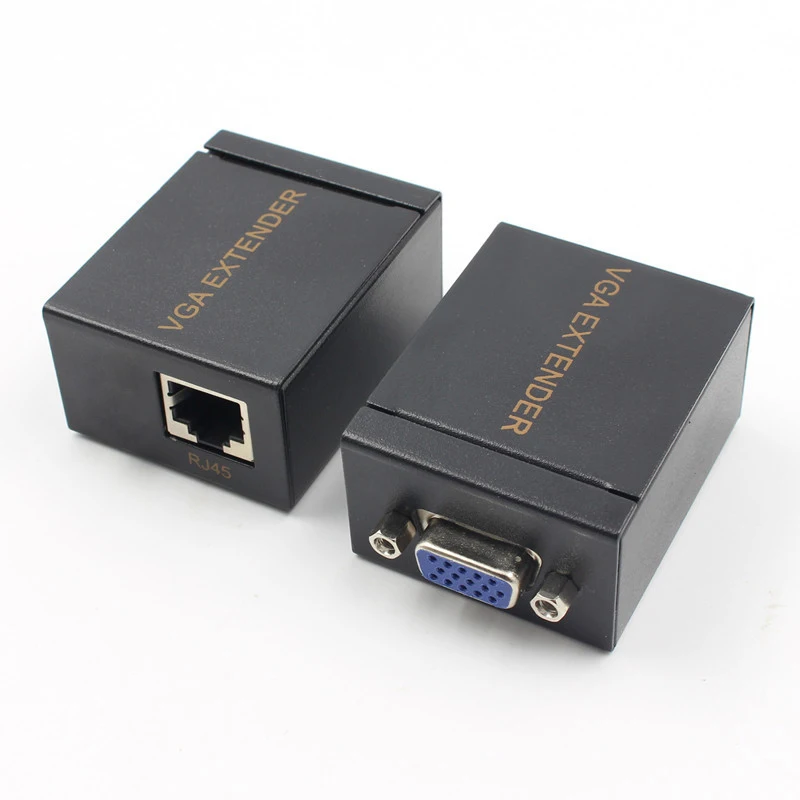Удлинитель VGA для кабеля cat5e/6 до 60 м удлинитель UTP|extender repeater|vga utputp extender |