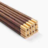 10pairs chinese chopsticks wenge wooden chopsticks without lacquer wax household health tableware sushi home restaurant supplies