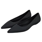 2021 г. Летние прозрачные туфли пляжные мягкие сандалии женские непромокаемые туфли на плоской подошве с острым носком без застежки размеры 36-39