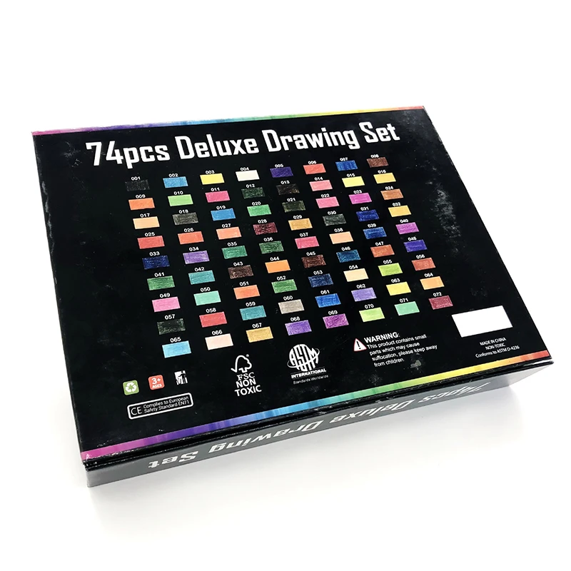 74 цвета s акварельные карандаши набор ручек для рисования детский акварельных