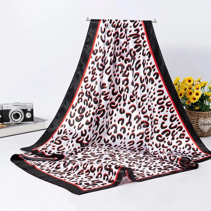 Мусульманский Хиджаб весна лето подарок Шелковый Атлас Благородный шарф