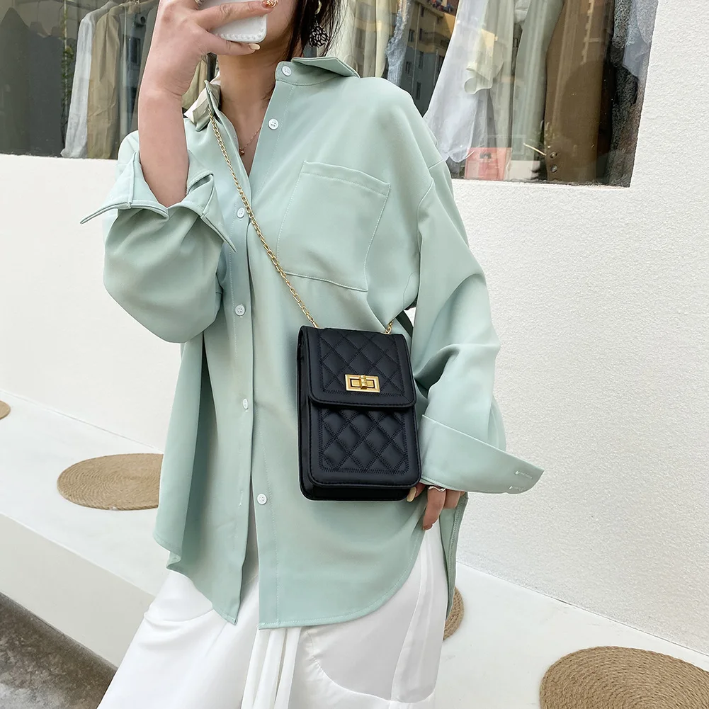 Модные маленькие клетчатые сумки через плечо для женщин дамские сумочки из