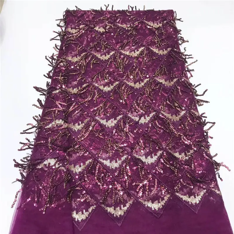 2019 Нигерия африканская кружевная ткань с блестками высококачественное