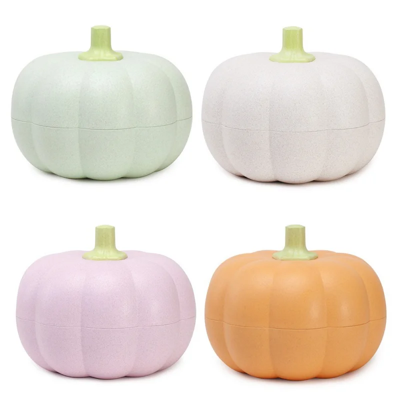 

Creative Pumpkin Shape Fruit Plate Snack Plate Gift Box Household Living Room Tea Table Snack Tray Melon Seed Candy Box Cutlery