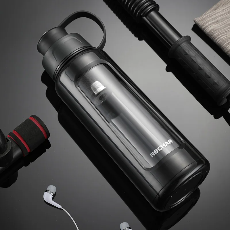 Стеклянная Спортивная бутылка для воды 1000 мл устойчивый бизнес чай