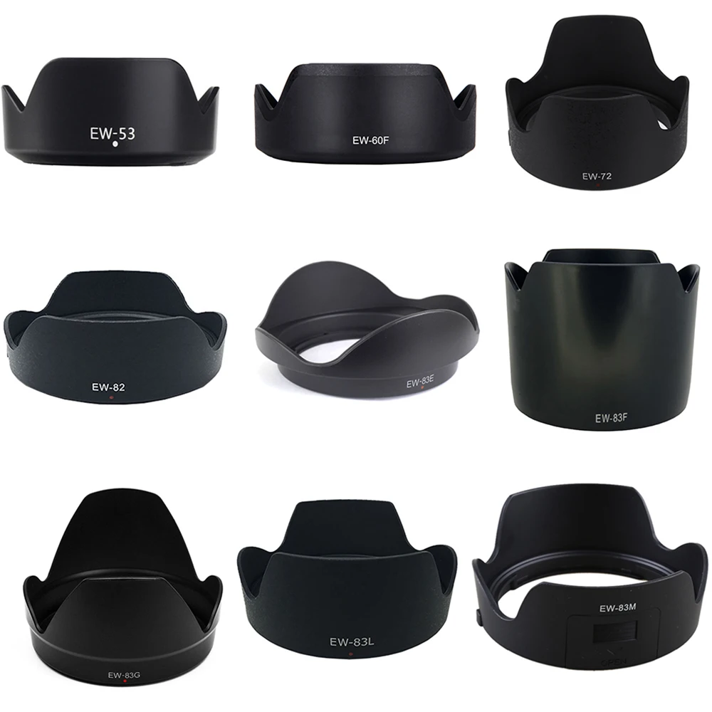 EW-53 EW-60F EW-72 EW-82 EW-83E EW-83F EW-83G EW-83L EW-83M Камера бленда объектива для Canon Камера в форме Лотуса для объектива Камера аксессуары