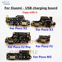 10pcslot charging port connector board for xiaomi poco x2 x3 m3 f3 f2 pro usb charging dock replacement parts