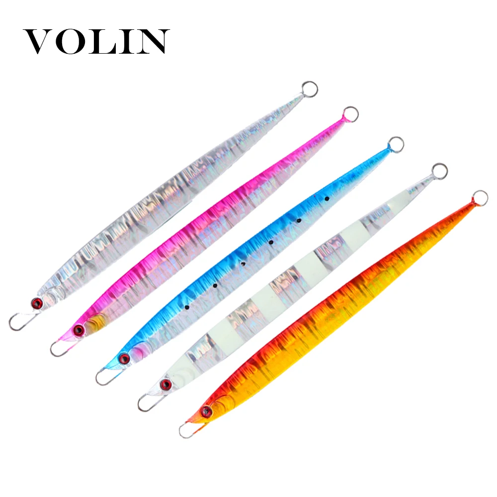 VOLIN новый Matel крючковый лов ложка а так же 30 г 40 60 80 100 135 Sea джиг ведущая рыбу