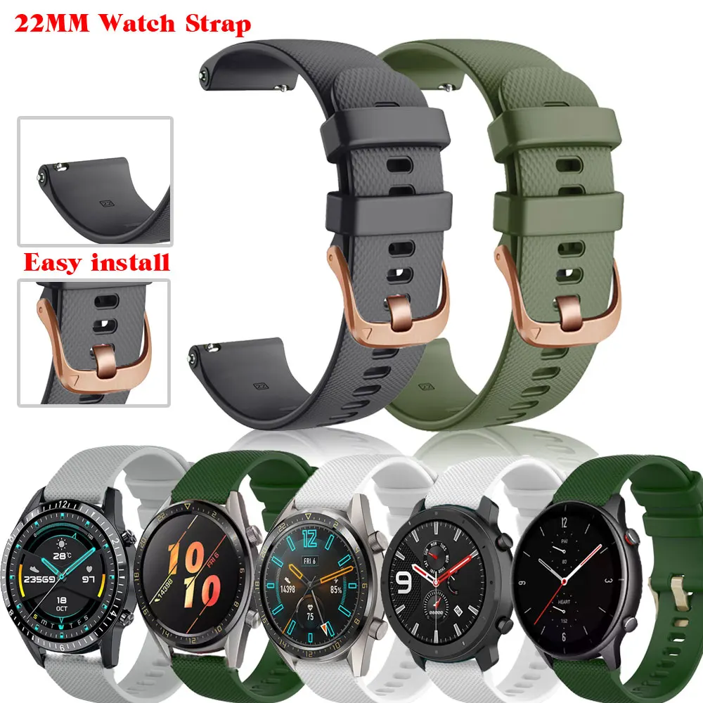 

Ремешок для наручных часов Garmin Vivoactive 3 CAME 2/Samsung Gear S3, сменный Браслет для huawei watch GT 2 46, 22 мм