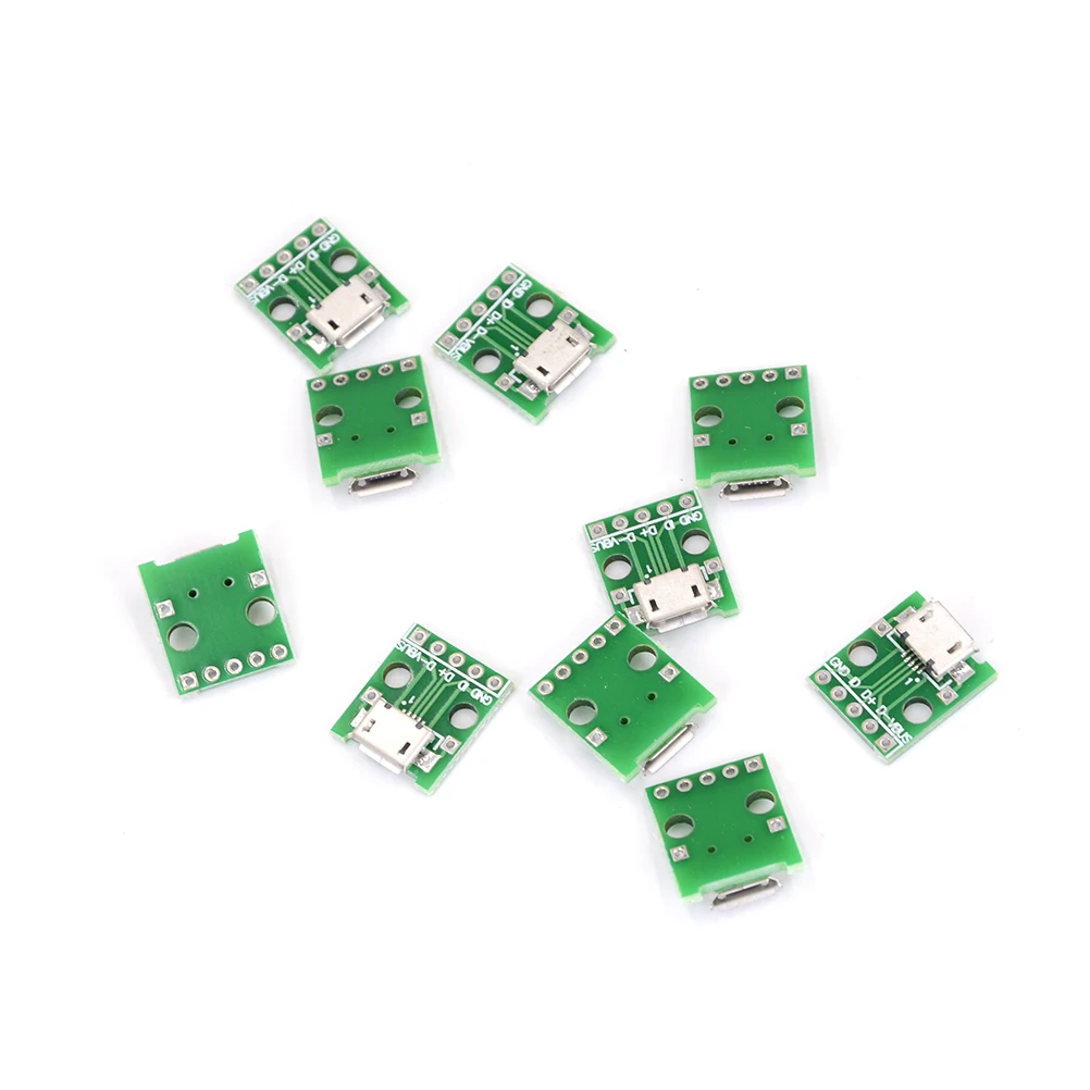 2 54 мм для микро флеш накопителя USB DIP адаптер 5pin гнездовой разъем конвертер