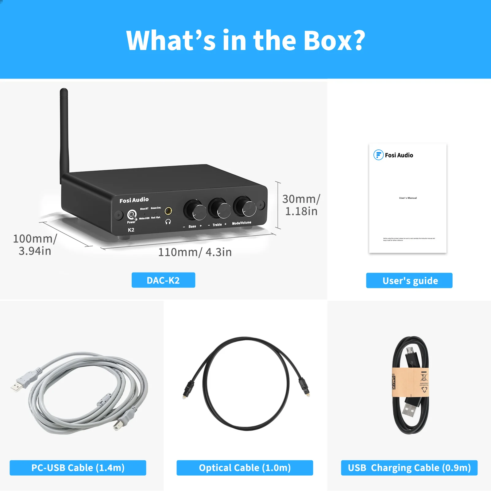 

Bluetooth- Fosi Audio K2, 192