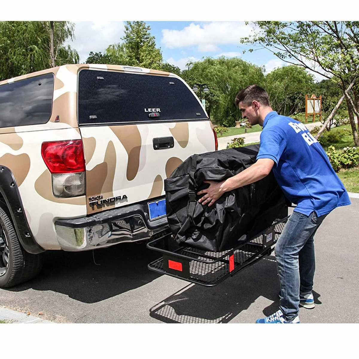 Universal Car Roof Top Bag Rack Cargo Carrier Luggage Storage Travel Waterproof SUV Van for Cars Styling | Автомобили и мотоциклы