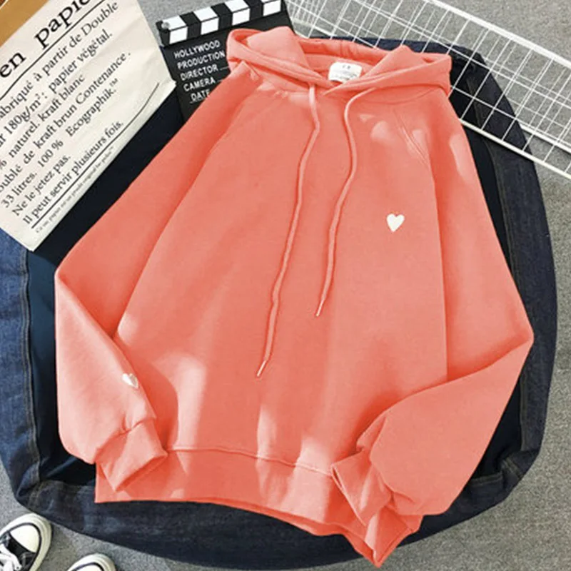 Pink Толстовка Harajuku стиль свободная одежда Женская Куртка tide Толстовка Размер Уличная para спортивный костюм плюс бархат утолщение - Цвет: Pink