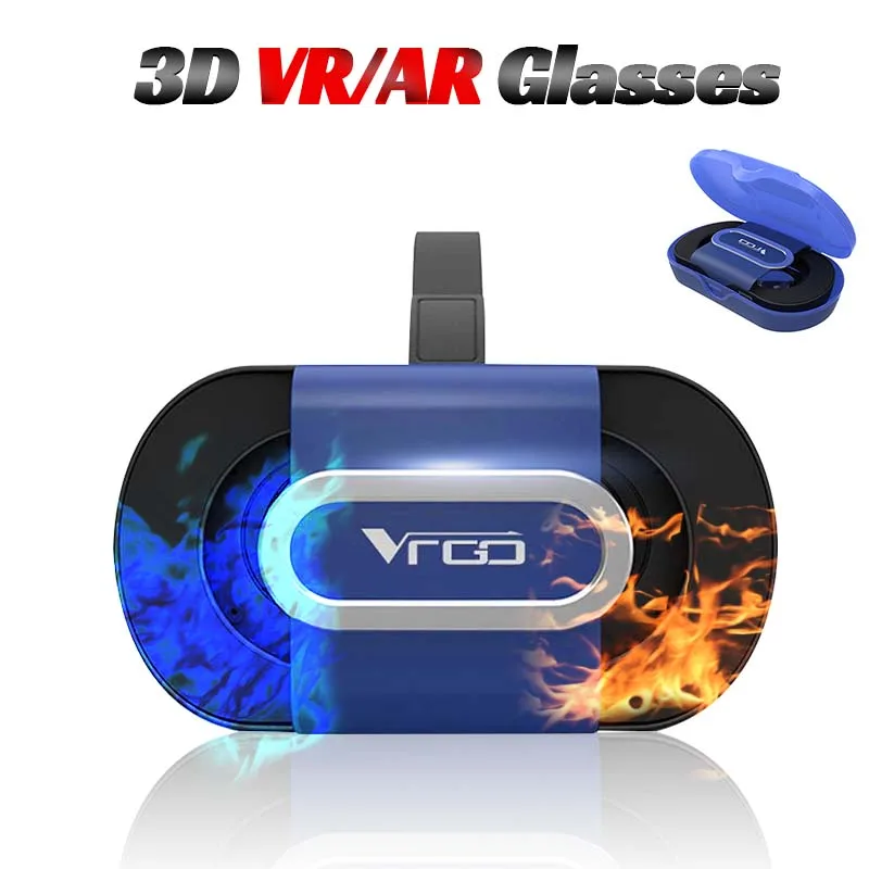 VR AR складные очки виртуальной реальности 3D 96 ° мини портативные силиконовые для