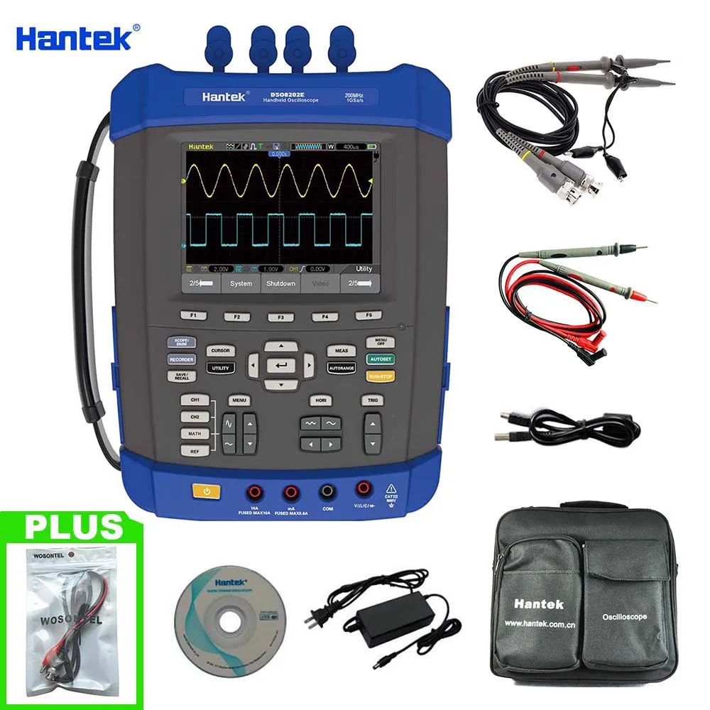 O072 Hantek DSO8202E 6 в 1 200 МГц полоса пропускания частота выборки 1GS/s 2 м глубина памяти