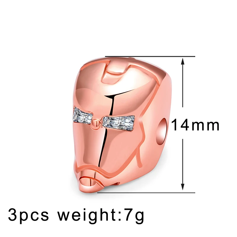 

Cubic Zircon Helmet Accessories Beads Fit DIY Jewelry Copper Metal CZ Connectors For Women Men DIY Beads For Jewelry Making