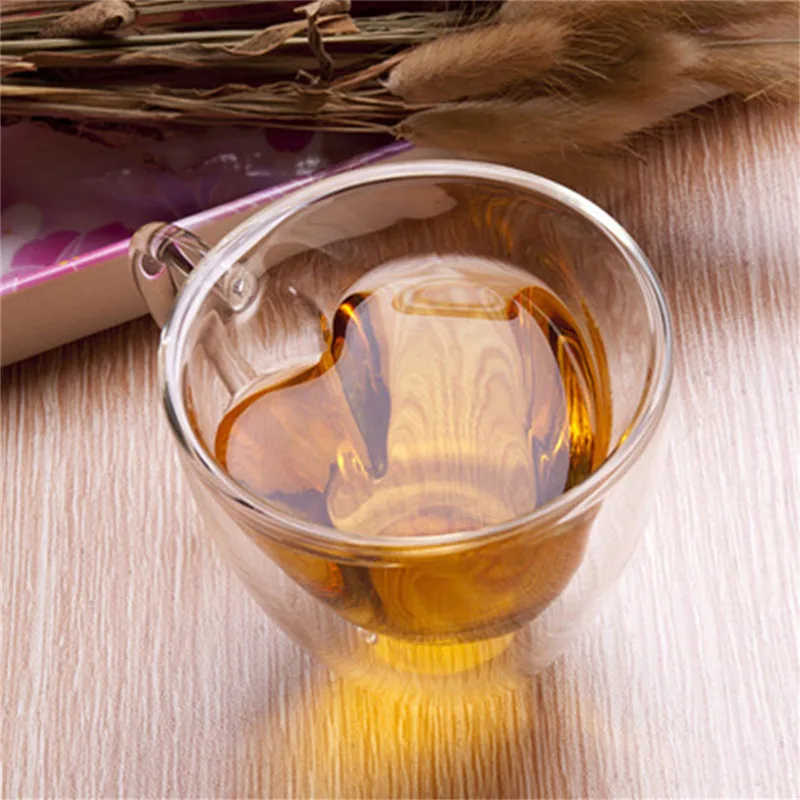 I 180ml 1 шт. термос для воды, кофе чашки набор противостоящий теплу с двойными стенками, Стекло пивной бокал, Кубок ручной работы, может использоваться в качестве: пивного Чай виски Стекло чашки - Цвет: I 180ml