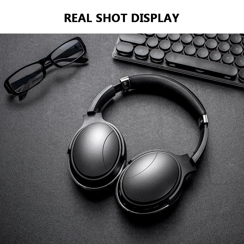 

BH11 Foldable Bluetooth Headset Wireless Headset Stereo Bilateral Universal Noise Cancelling Headset