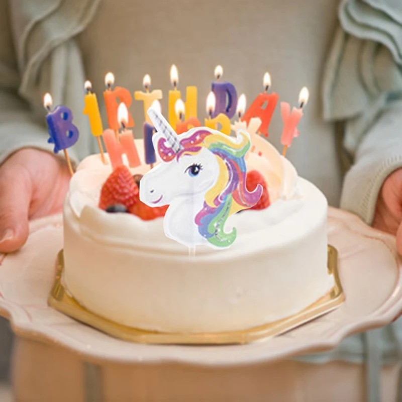 24 шт./пакет Единорог торт топпера единорог вечерние День рождения Baby Shower