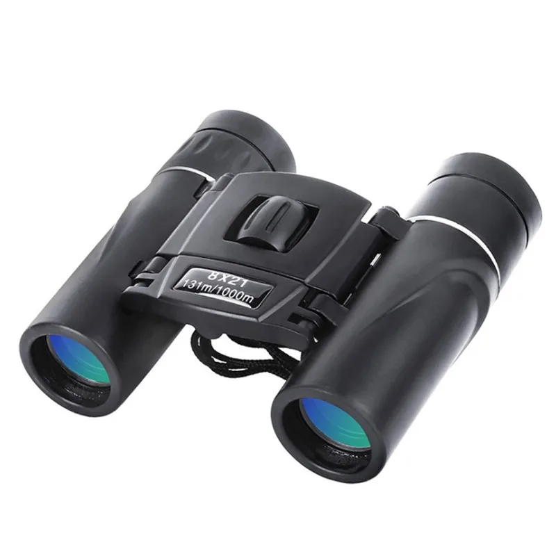 

8X21 HD Powerful Binoculars 1000M Long Range Folding Mini Telescope BAK4 FMC Optics For Hunting Sports Outdoor Camping Travel
