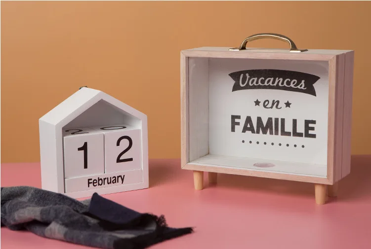 Копилка новинка деревянная копилка для денег прозрачная сохранения/вывода