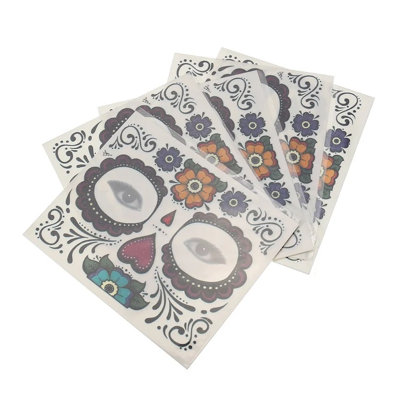 Водонепроницаемая наклейка для макияжа лица специальная татуировка на лицо День