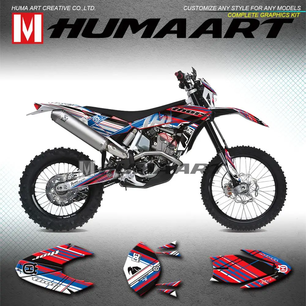HUMMART Dirt Bike Graphics Motocross Enduro Race Decals Stickers for Husqvarna TE TC SMR TXC 449 511 2011 2012 2013 | Автомобили и