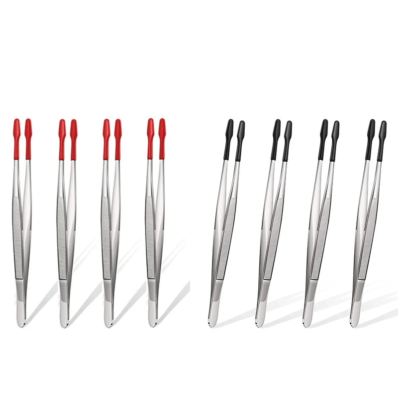 

4 шт., пинцеты из нержавеющей стали с плоским наконечником