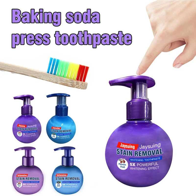 

Intensive Stain Remover Whitening Toothpaste Anti Bleeding Gums with Toothbrush for Brushing Teeth MH88