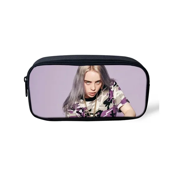 CDZHL736K Thikin Billie Eilish, повседневная Пеналы, сумка для ручек, ручка для девочек, чехол для студенческого макияжа, сумки для хранения, кошельки для ручек для детей - Цвет: CDZHL736K