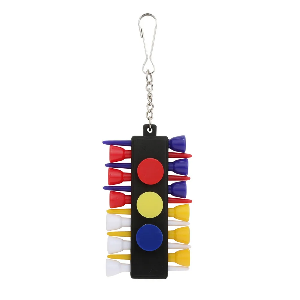 

Activing Plastic Golf Tee Holder Carrier With 12 Golf Tees And 3 Plastic Ball Markers Length 5.5cm Ball Marker 1.7*1.2cm