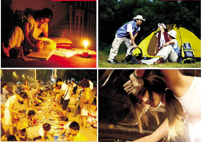 Светодиодный аварийный светильник лампа 3 режима перезаряжаемый Аккумуляторный