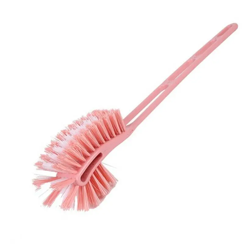 Длинная ручка зубная щетка с двумя двусторонняя для унитаза дома прочный