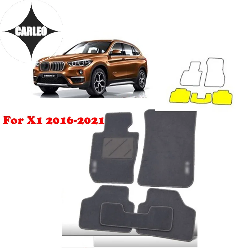 

Автомобильные коврики подходят для BMW X1 2016-2021 стандартная ось замшевый ковер автомобильный выделенный материал EP разные цвета