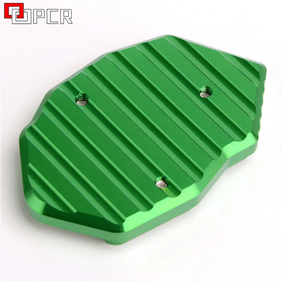 Алюминиевый боковой удлинитель с ЧПУ увеличить зеленый для Kawasaki ER6N ER 6N 6F ER6F 2011 2014