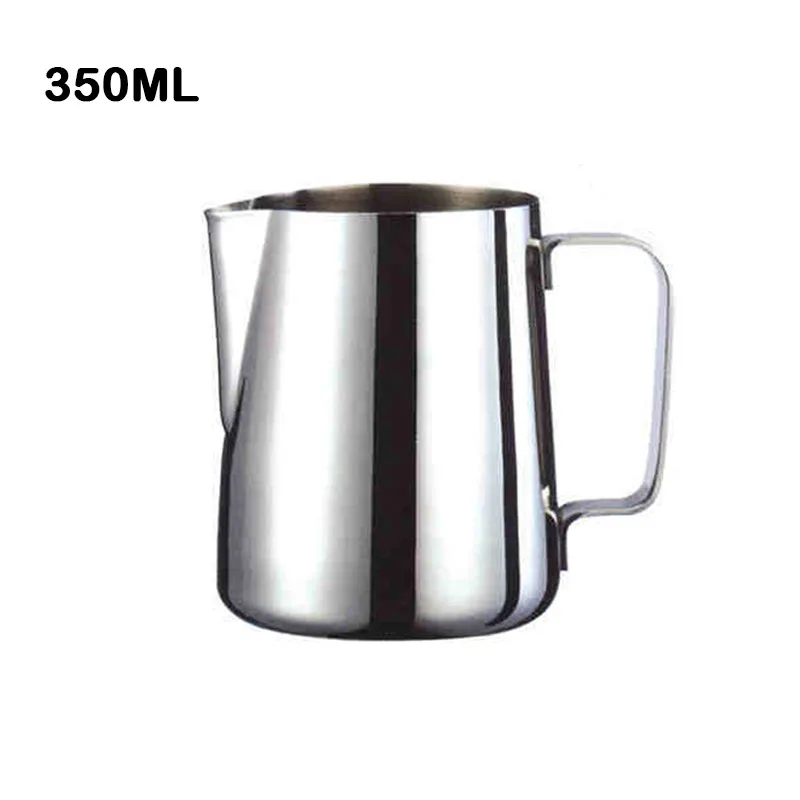 350ml Кувшин для вспенивания молока из нержавеющей стали, паровой кувшин для эспрессо, машины для вспенивания молока, латте, художественный кувшин для вспенивания молока - Цвет: 350ml