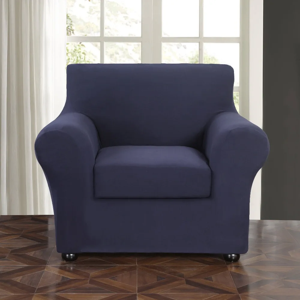 Стрейч диван Slipcover 2-шт. Диван-крышка мебель протектор диване Микро волокно супер мягкий прочный с эластичным дном