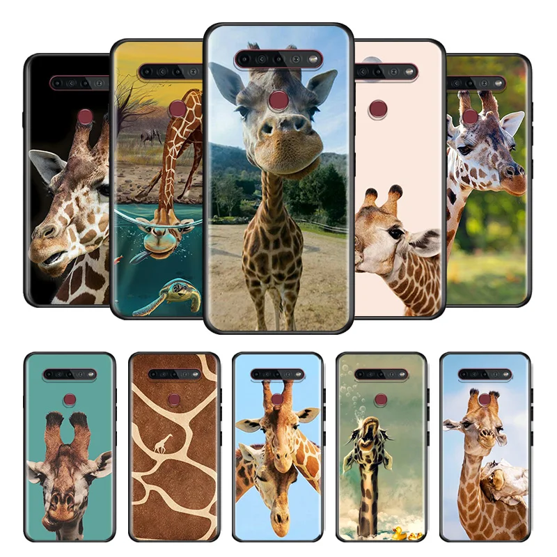 

Giraffes Cute Animal For LG G8 V30 V35 V40 V50 V60 Q60 K40S K50S K41S K51S K61 K71 K22 ThinQ 5G Phone Case