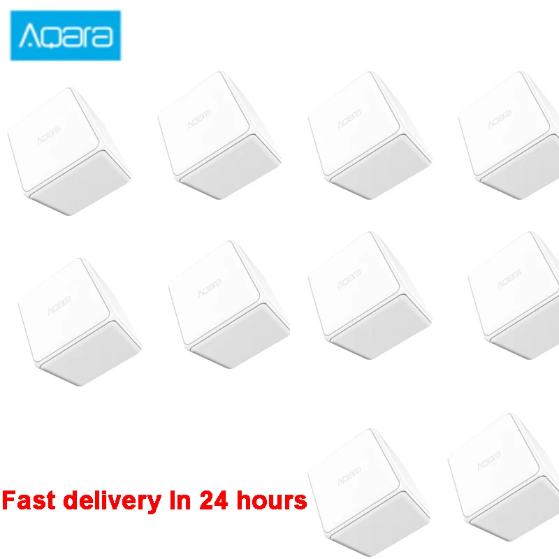 

Aqara Magic Cube Zigbee соединение 6 Настраиваемых жесты для Управление ваши умные дома устройства работать с Mijia Smart Home приложение