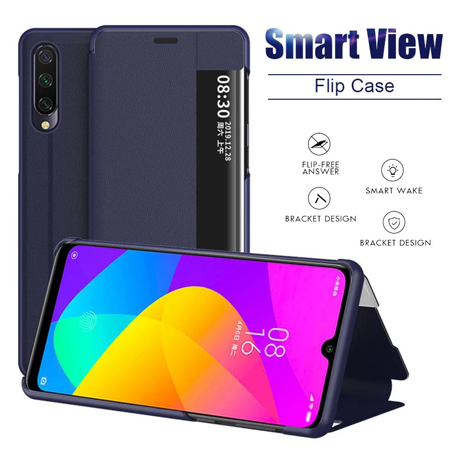 2020 новинка Smart View Flip Cover чехол для Xiaomi Redmi Note 9 Pro 9s 8 8T 7 9A 9C 8A автоматический режим