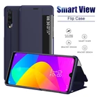 2020 новинка Smart View Flip Cover чехол для Xiaomi Redmi Note 9 Pro 9s 8 8T 7 9A 9C 8A автоматический режим активации и дезактивации интеллигентая (ый) кожаный чехол