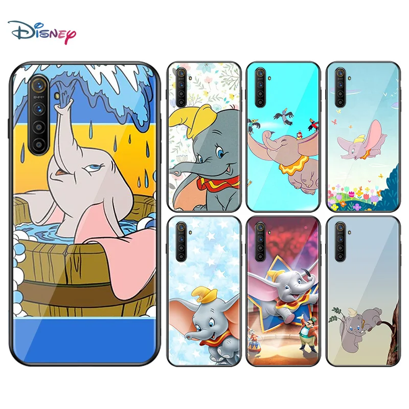 

Disney Cartoon Animation Dumbo For OPPO A93 A92 A73 A53S A52 A32 A31 A12E A1K F17 F15 Find X2 Soft TPU Silicone Black Phone Case