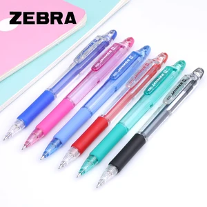 6pcs Zebra KRM-100 Mechanical Pencil 0.5mm Lead with Eraser Break Resistant Press Automatic Pencils Multi-color Optional
