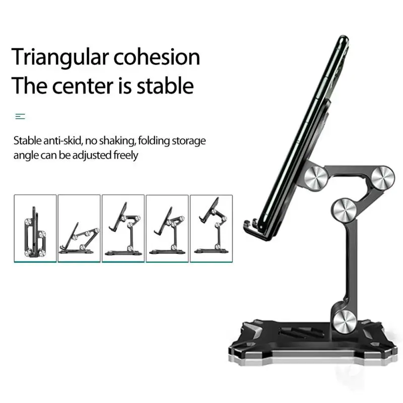 

Folding Mobile Phone Holder Desktop Live Mobile Phone Stand Tablet Computer Lazy Bracket For IPad Mobile Phone Stand 2021 New