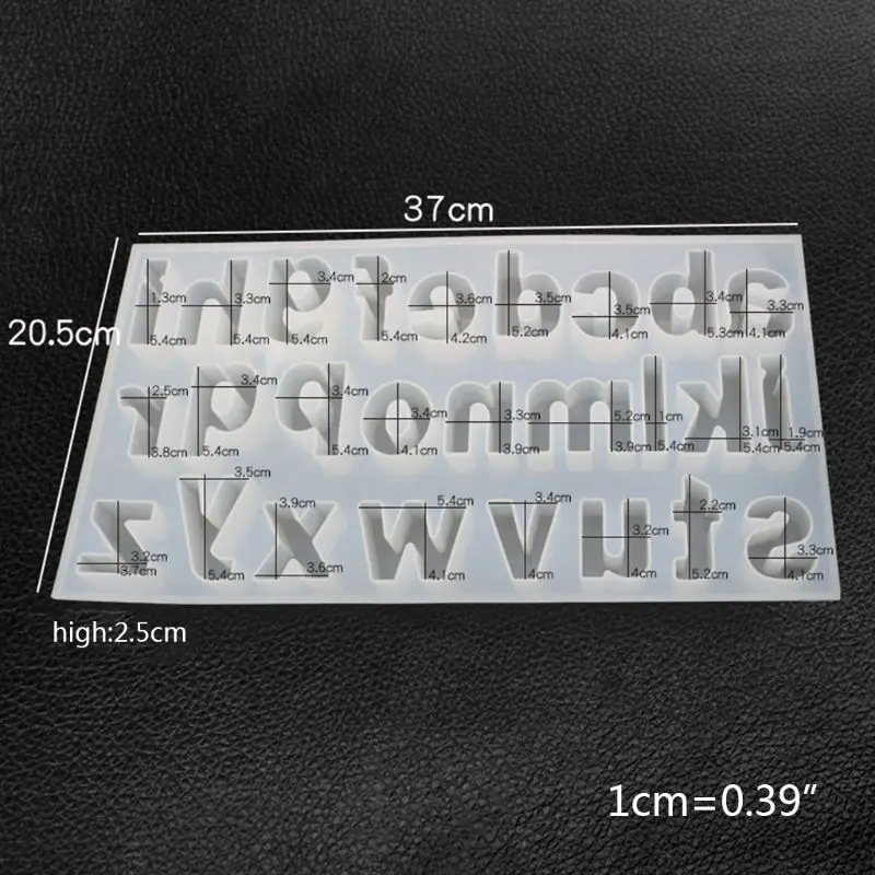 

Creative DIY Crystal Epoxy Mold Lowercase Letter Molds Jewelry Making Mould