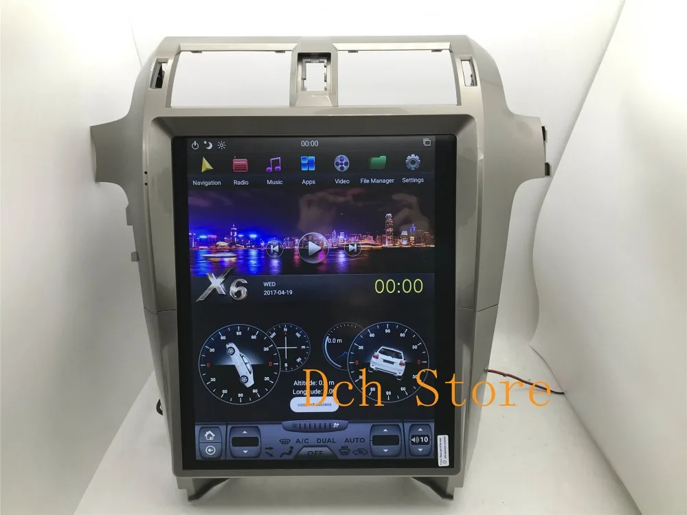15 дюймов tesla стиль Android 8,1 PX6 автомобильный DVD gps навигация для lexus GX GX400 GX460 радио Поддержка 360