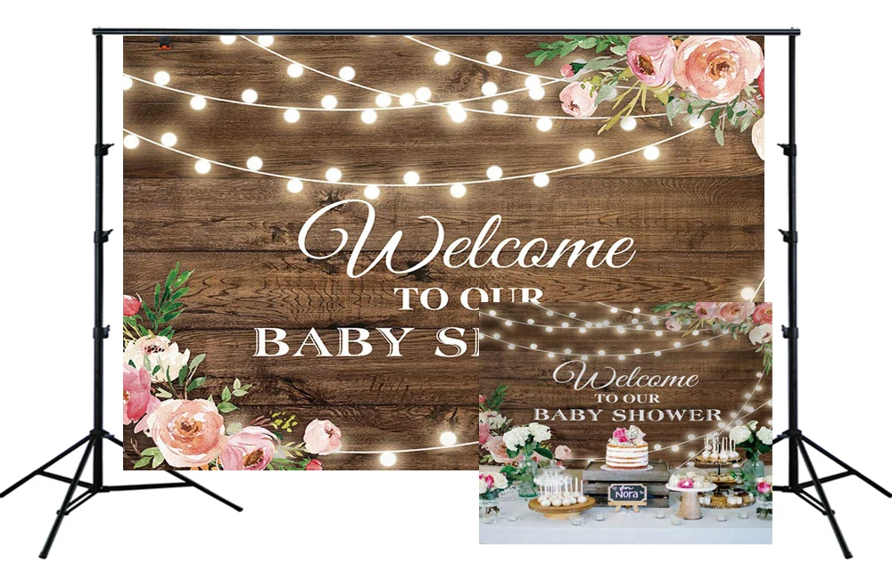 

Деревянный цветочный фон для вечевечерние НКИ в честь будущей матери фон мерцающие блестящие огни баннеры фотография Фон стол настенные ук...