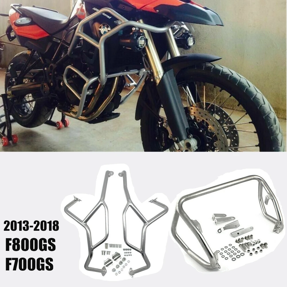 Верхняя Нижняя защита двигателя мотоцикла от удара для BMW F800GS F700GS 2013 2014 2015 2016 2017 2018