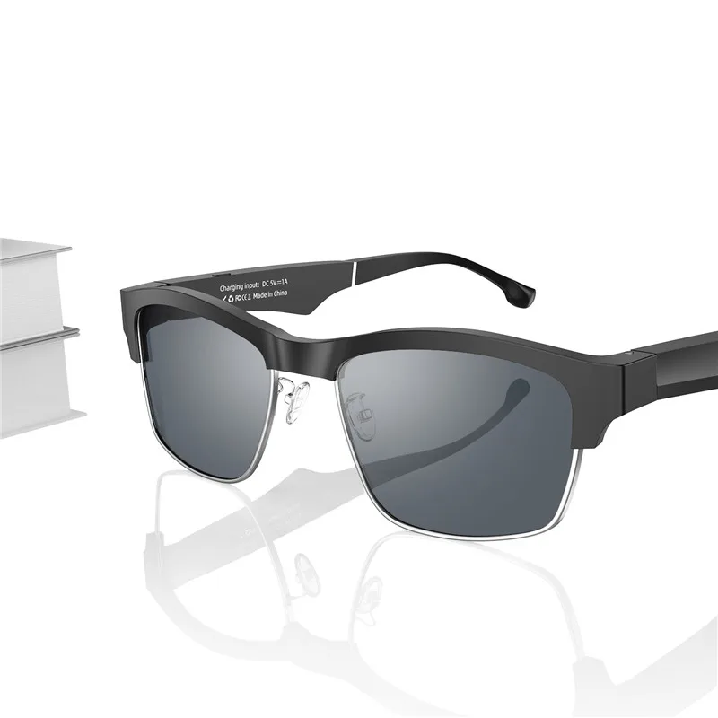 구매 Zilead-블루투스 스마트 편광 선글라스 무선 스테레오 음악 남성용, 비즈니스 선글라스, UV400 방지 안경